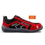 Zapatilla Sparco Urban Evo S3 piel velour Rojo